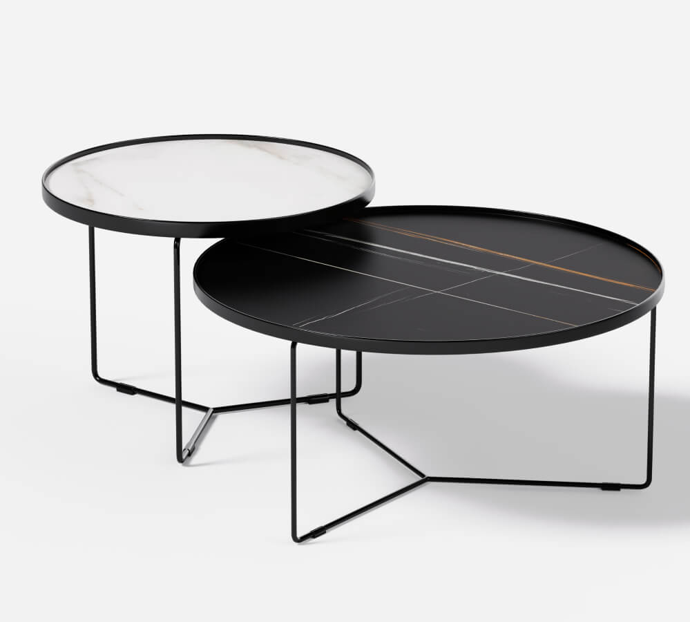 Cliff Stone Top Coffee Table Set WORKSPACE